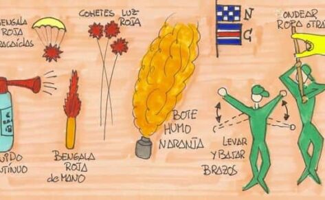 Bichero multiusos, alicates de presión y señales de peligro básicas