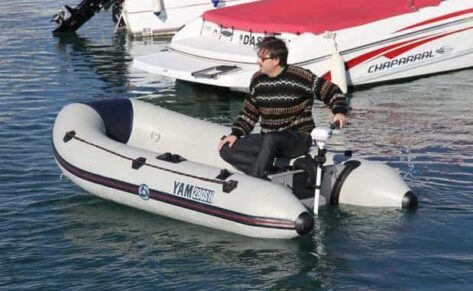 Motor Minn Kota RT45,  ligero y silencioso