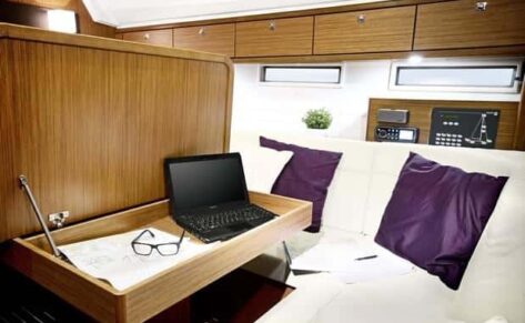 El portátil en el barco