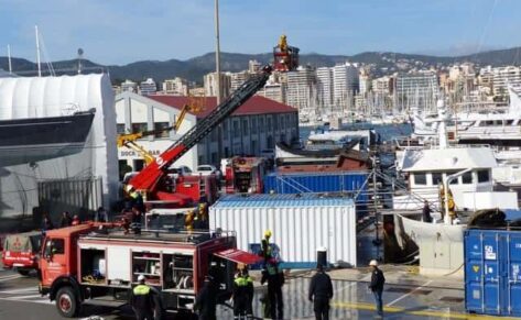 Simulacro de incendio en STP Shipyard Palma