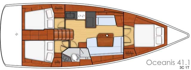 Oceanis 41.1 - Interior