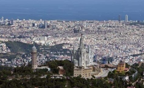 Imagen panorámica de Barcelona
