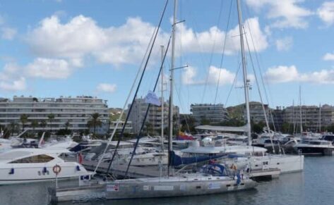 Sargantal, la embarcación de Ocean Dream, hizo parada en Marina Ibiza