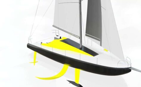 Monocasco de 40 pies con foils