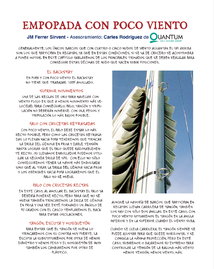 empopada con poco viento