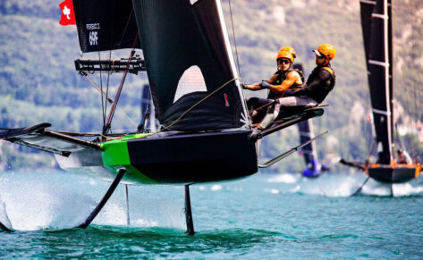 Final de la Youth Foiling Gold Cup 69F en Marina Vela Barcelona