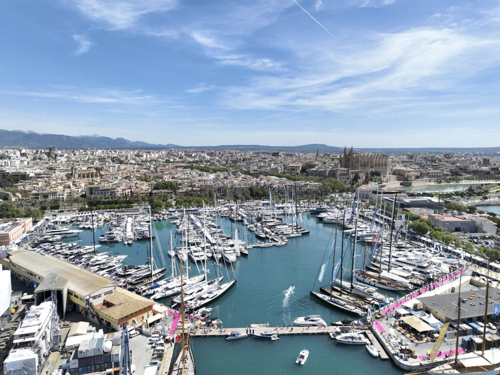 Vista aerea del Moll Vell de Palma de Mallorca