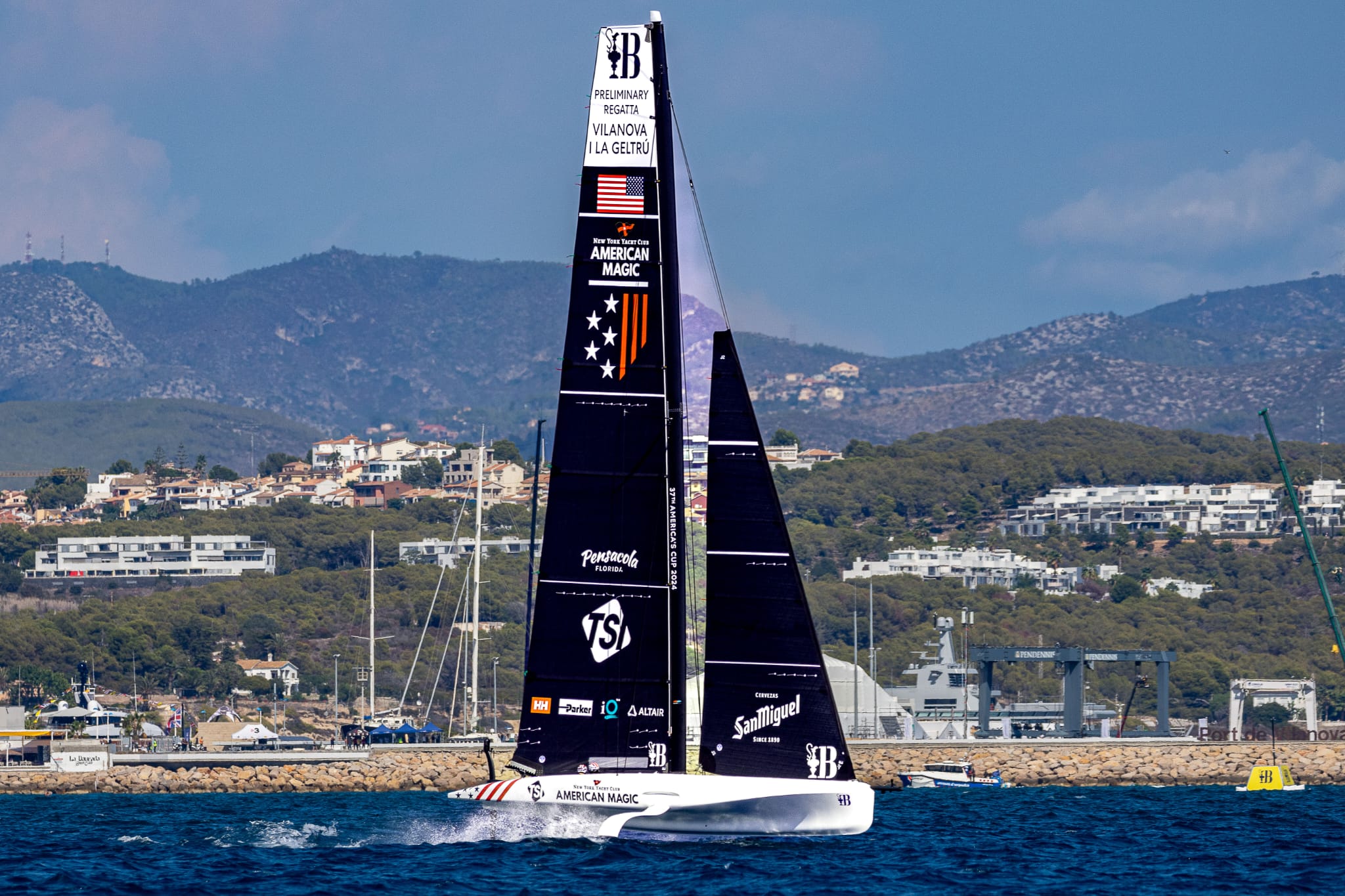 La velocidad, clave en el AC40 American Magic