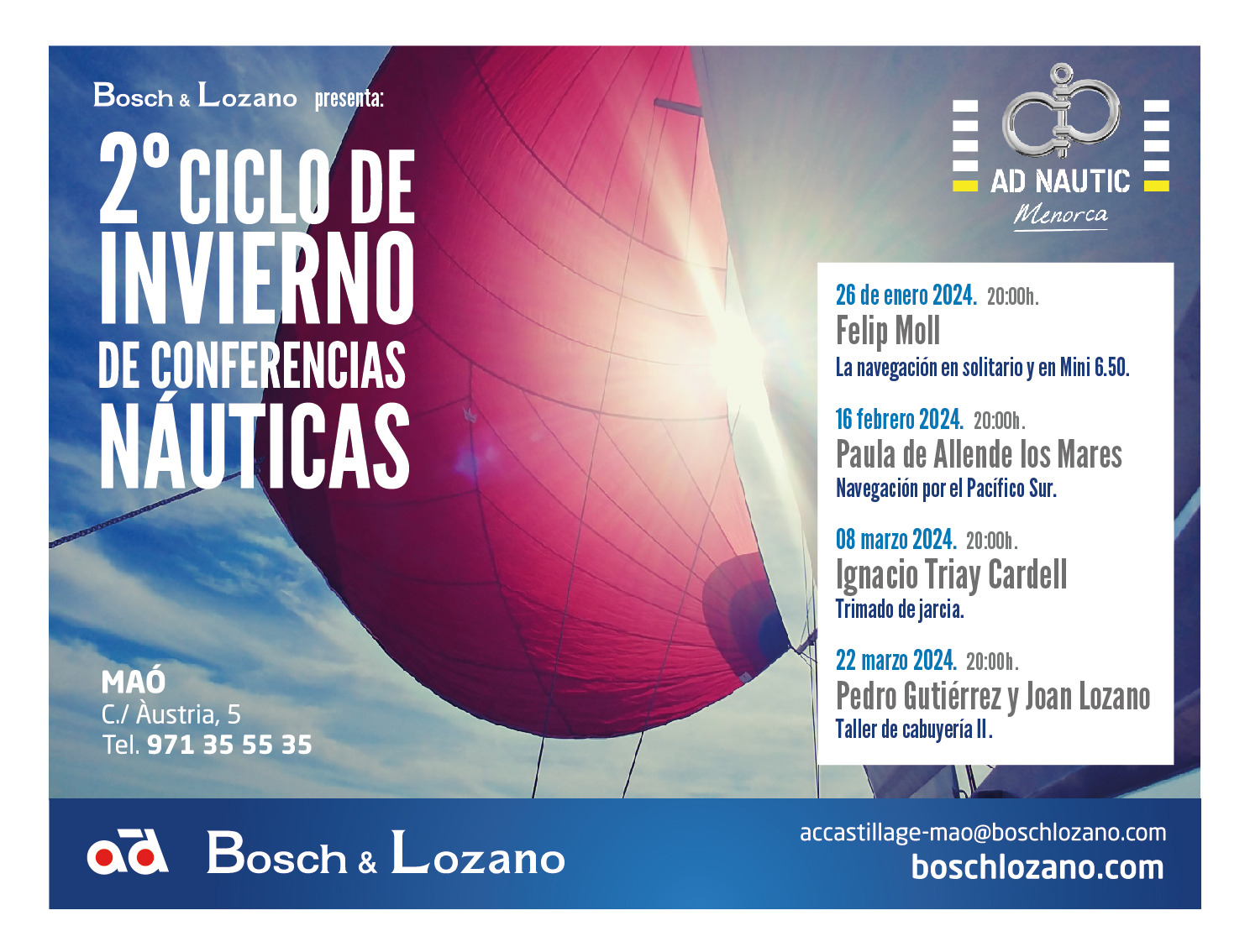 2o ciclo de invienro de conferencias náuticas