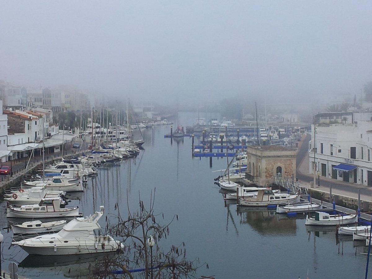Niebla en Ciutadella, Menorca