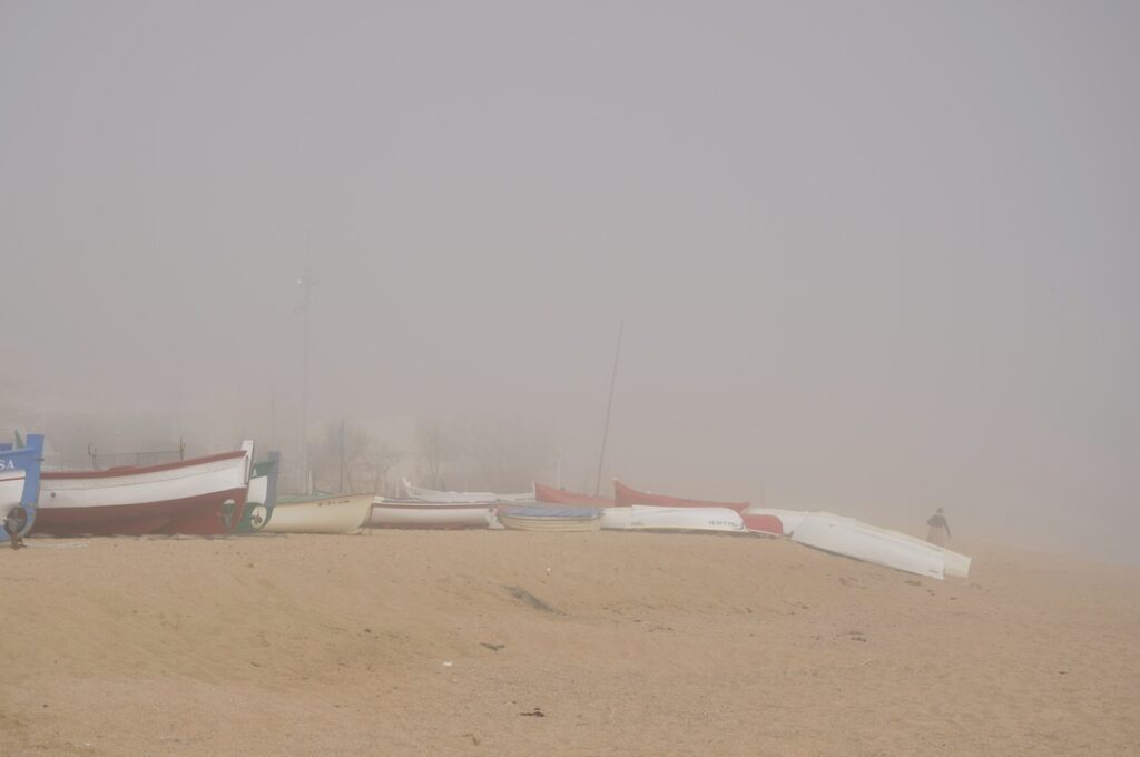 Niebla en Pineda de Mar, 2012