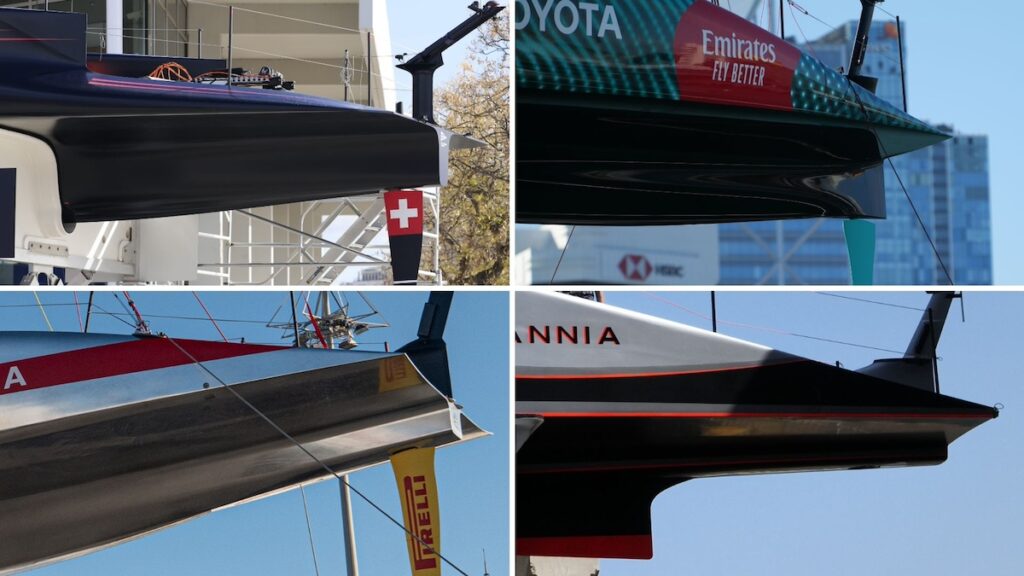 Las popas de los AC75