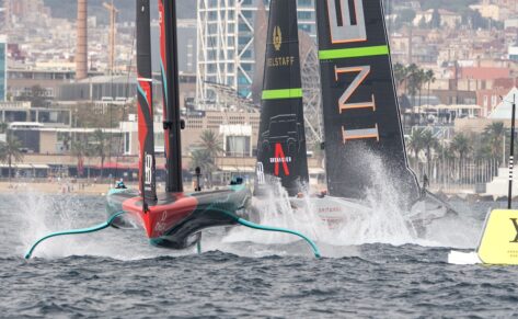 Regatas tensas y reñidas: Emirates Team New Zealand se lleva la cuarta victoria del Louis Vuitton 37ª America’s Cup Match