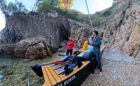 Dídac Costa y Guillermo Cañardo. Próximo reto: cabo de Hornos en patín a vela