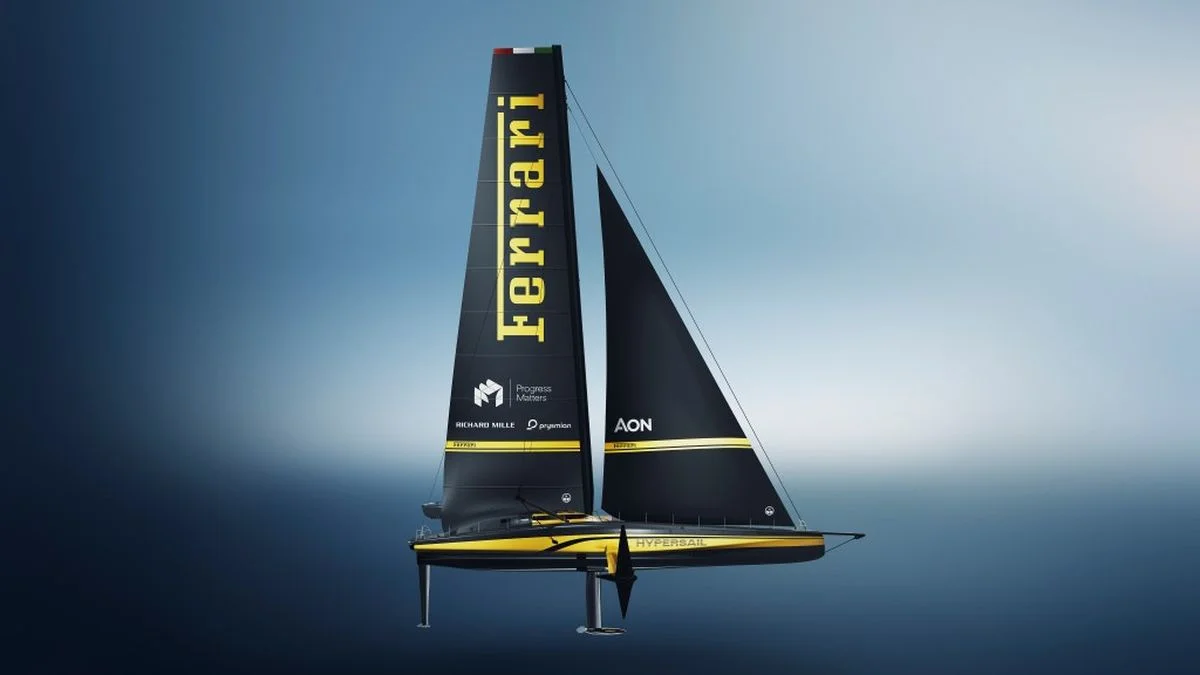 Ferrari ultima la mayor bestia oceánica de la historia: el Hypersail