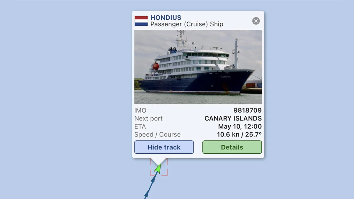 Directo | Posición en tiempo real del crucero MH Hondius